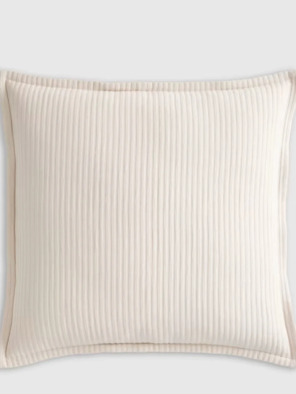 New Organic Cotton Matelasse Euro Sham Sand Ivory